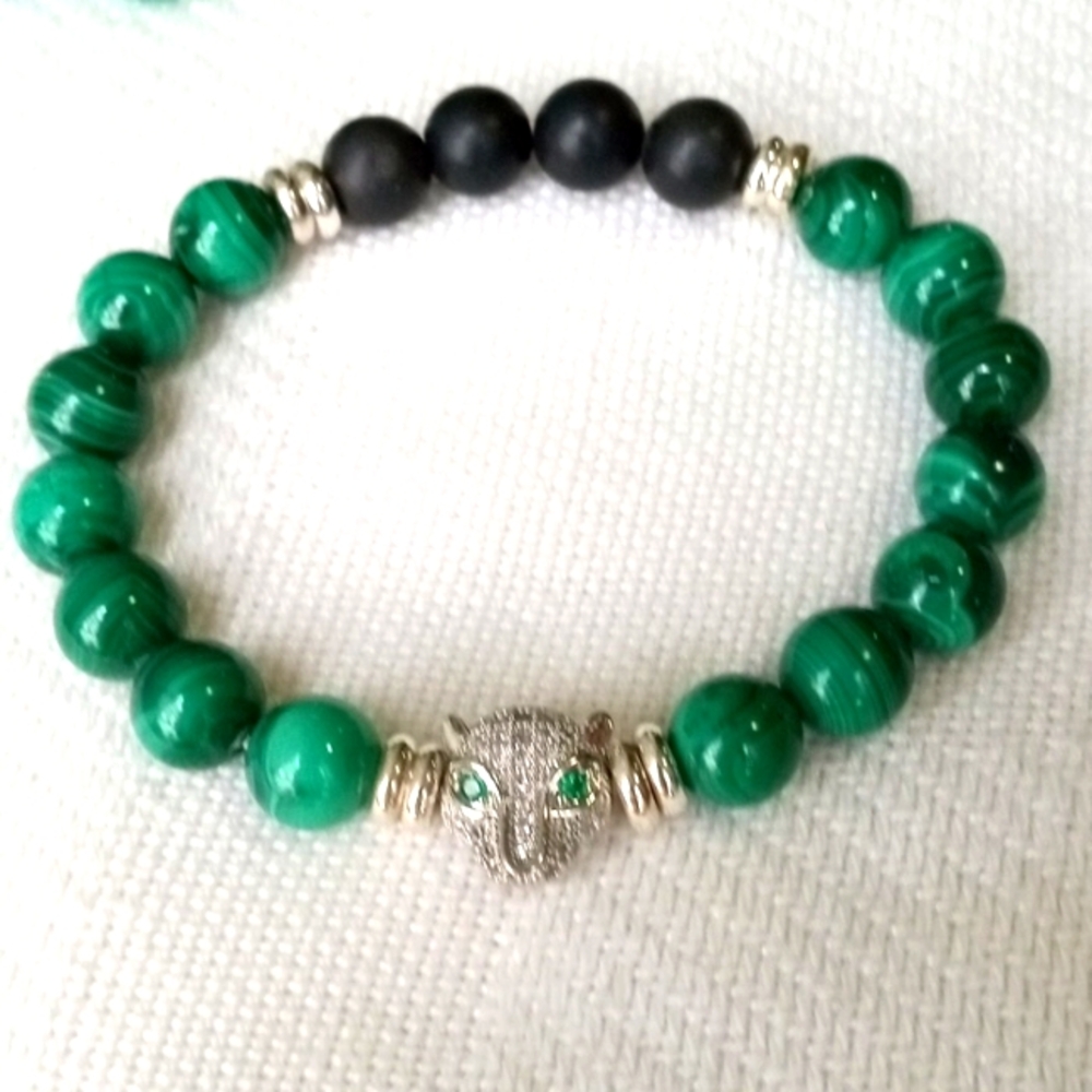 JAGUAR BRACELET MALACHITE